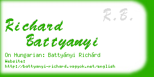 richard battyanyi business card